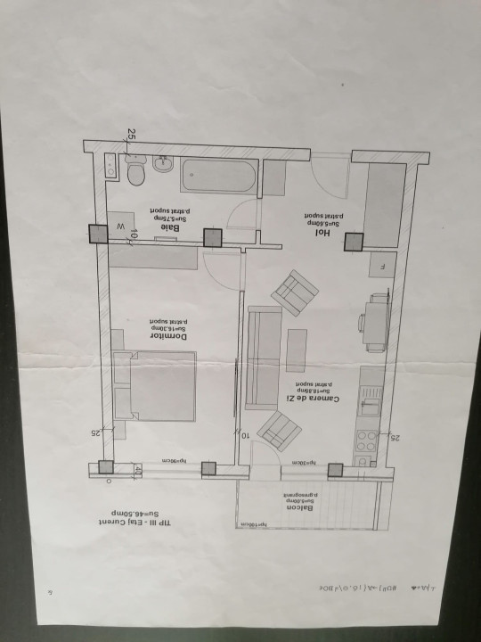 Apartament 2 Camere, 47mp, Etaj Intermediar, Zona Napolact