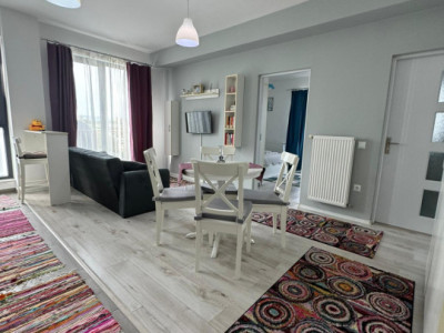 Apartament 2 camere, mobilat si utilat, parcare, cartier Borhanci