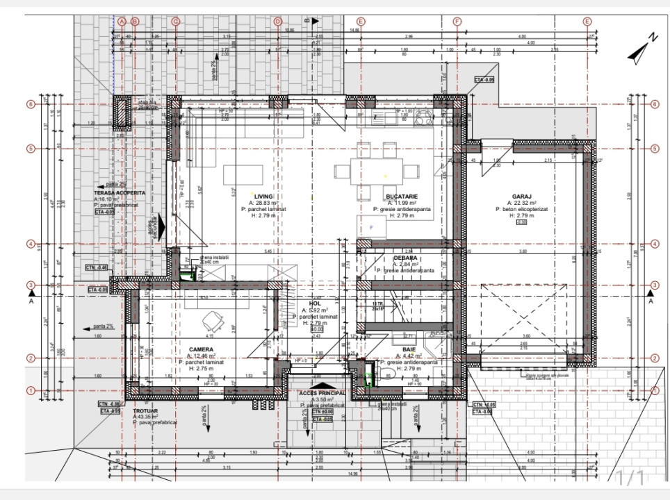 Casa individuala, 140mp utili, garaj, teren 588mp, Roata Faget