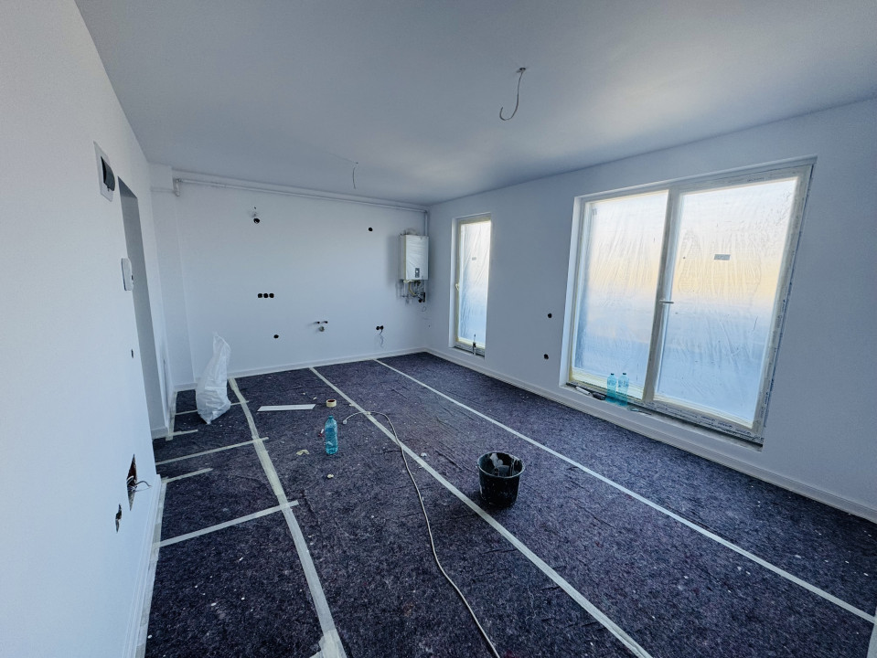 Apartament 2 camere, 40mp cu terasa de 32 MP, finisat, in Baciu