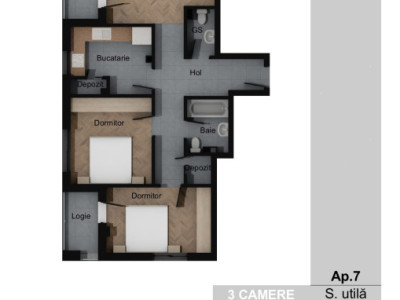 Apartament 3 Camere, 72mp, Decomandat, Zona Sesul De Sus