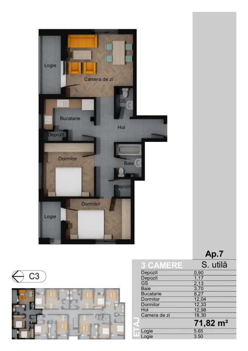 Ansamblu Rezidential cu apartamente de 2 si 3 camere, Sesul de Sus