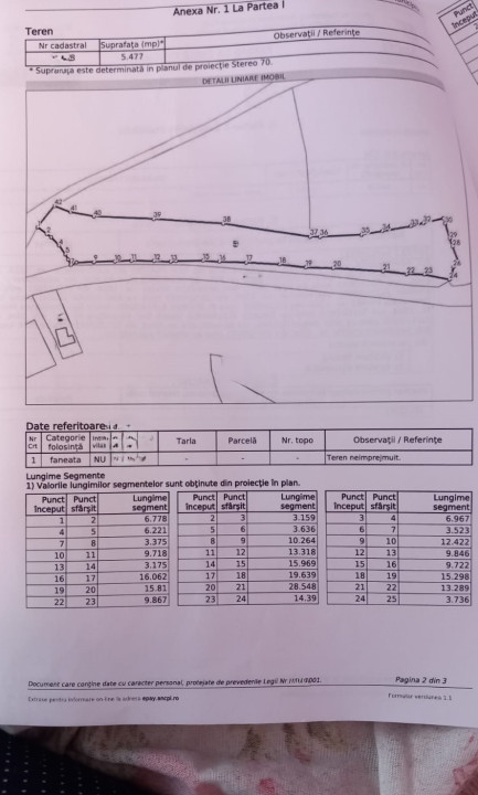 Teren extravilan de vanzare, 5477 mp, zona Marisel