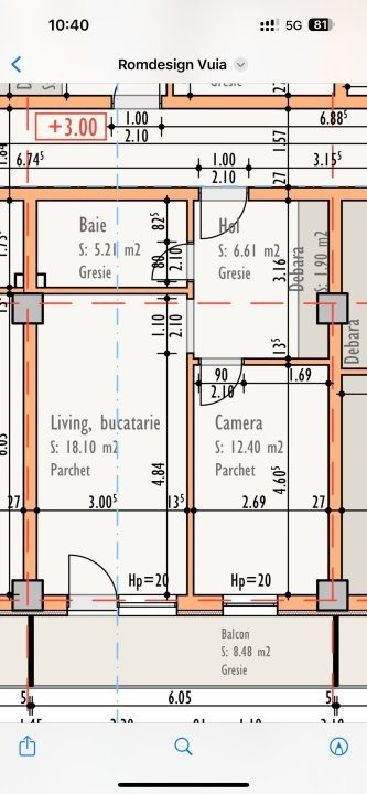 Apartament 2 camere suprafata 45 mp situat in zona Someseni