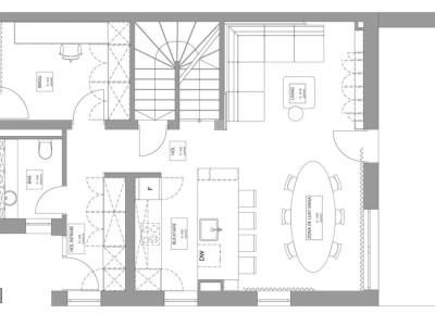 Casa tip duplex, 120 mp, 5 camere, Smart Home, Semifinisata, Chinteni