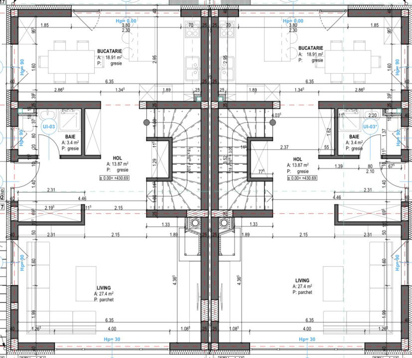 Duplex nou in cartierul Dambul Rotund