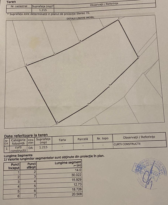 Teren 1215mp intravilan in Gruia, PUZ Rezidential 4 Case Individuale