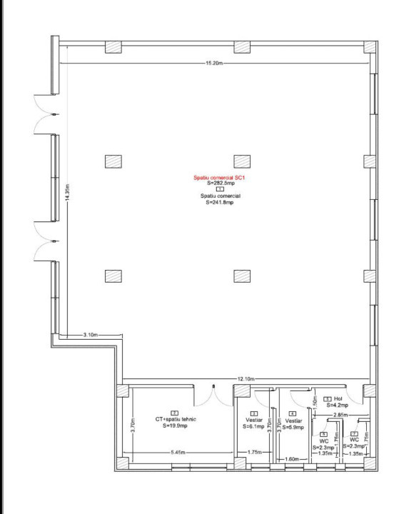 Spatiu alimentatie publica, 283mp utili, Cluj-Napoca 