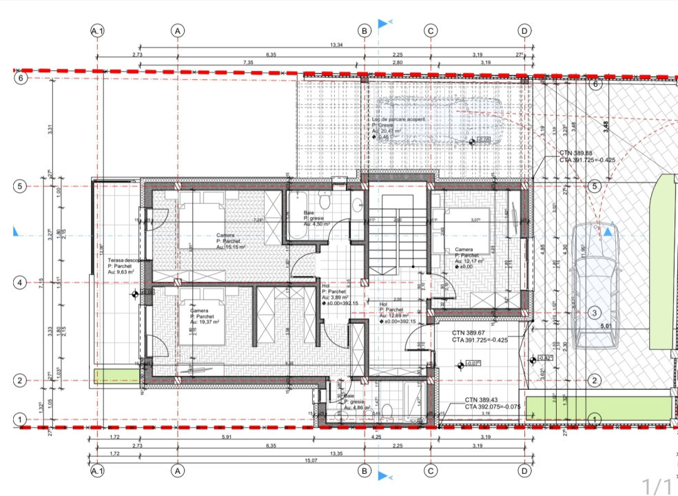 Casa individuala cu panorama, 160mp, teren de 480mp, Oasului