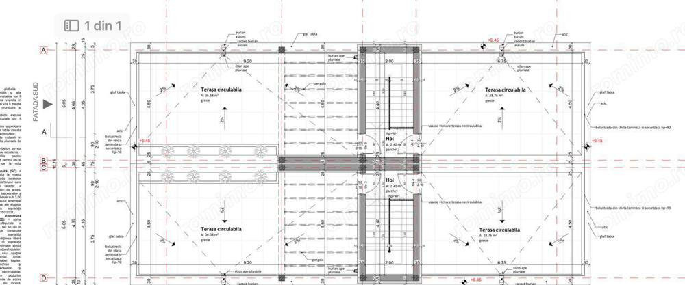 Unitate duplex 193 mp utili , 65 mp terase circulabile, Tineretului Voronet