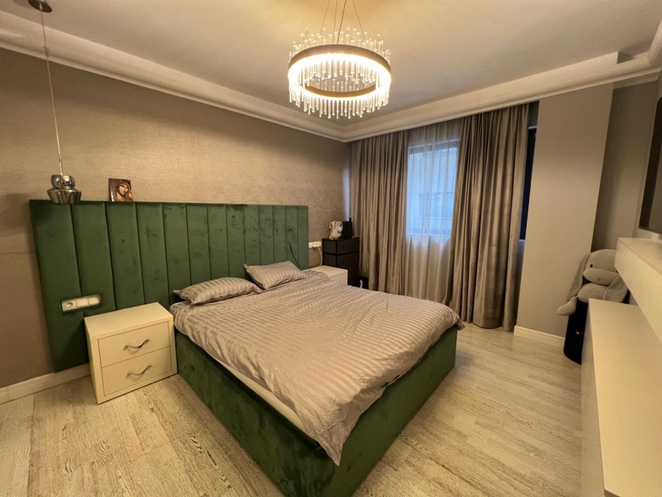 Apartament de 3 camere, 78 mp, finisat, mobilat, gradina 100mp, zona Buna ziua