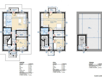 Casa individuala semifinisata 132mp utili plus 60 terasa si 300 mp teren 