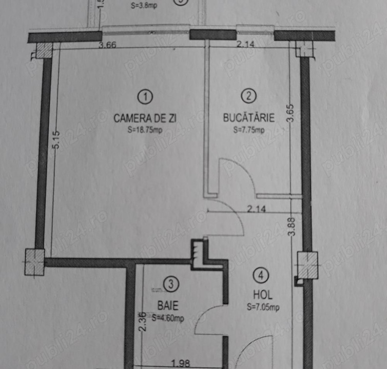 Apartament ultrafinisat, 38,2 mp utili, balcon 3,8 mp, zona strazii Frunzisului