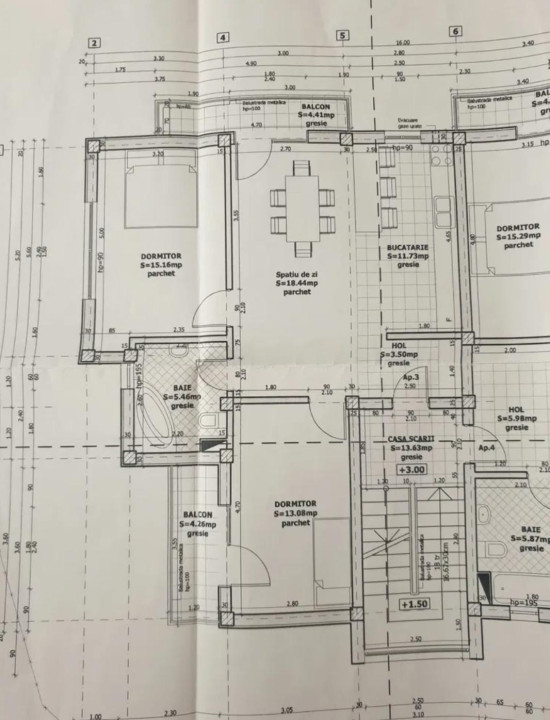 Apartament 3 camere, 68 MP, Manastur